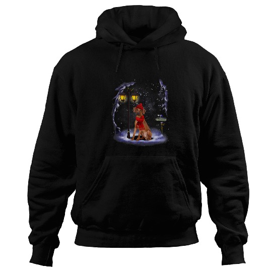 Rhodesian Ridgeback Santa Snow Christmas Light Winter Pajama Hoodies