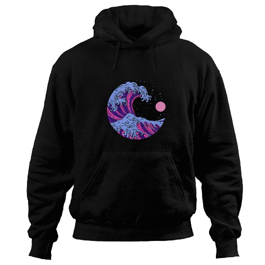 Discover Omnisexual Pride Omni Japanese Wave Discreet LGBTQ Art Hoodies