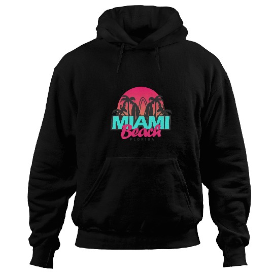 Retro South Beach Miami Florida Pop Art Hoodies
