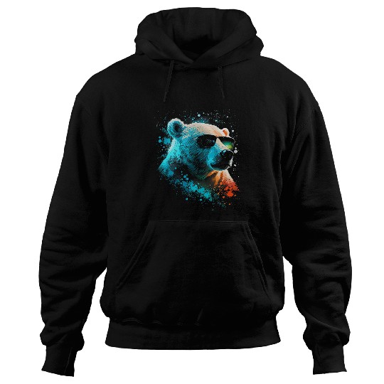 Polar Bear wild animals art animal animal Polar Bear 33 Hoodies