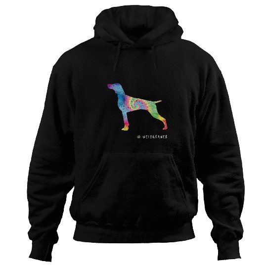 Weimaraner Lover Cute Puppy Pet Dog Owner Hippy Tie Dye Hoodies