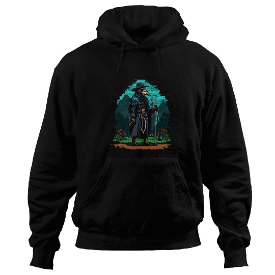 Discover Pixelated 16 Bit Digitized Plague Doctor Retro vintages Pixel 2 Hoodies