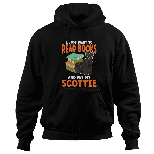 Scottish Terrier Read Books Scottie Dog Hoodies