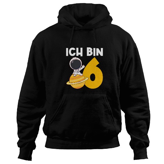Ich bin 6 6 Geburtstag Astronaut Hoodies