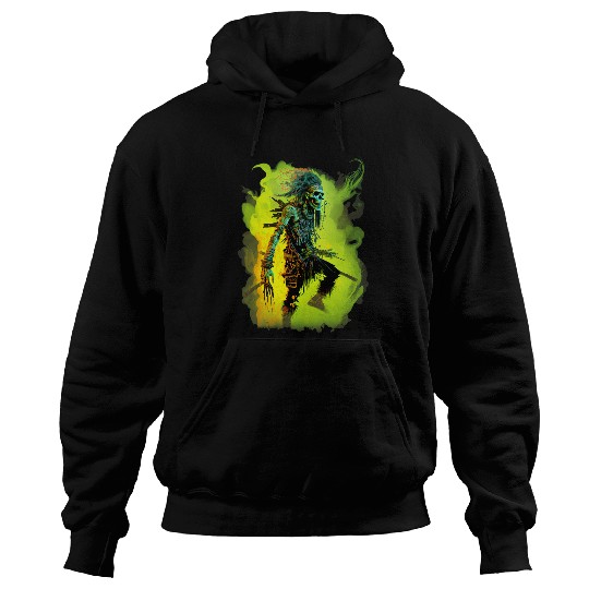 UnDeads Native American Warrior Splatter Graphic Hoodies