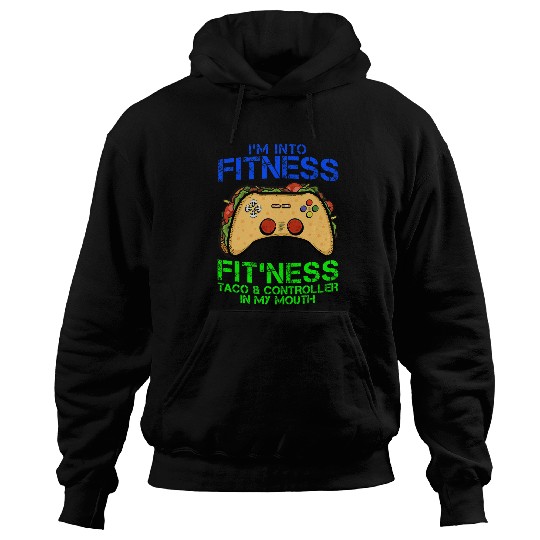 Discover Im Into Fitness Taco Controller In My Mouth 2Gamer Boy Men Hoodies