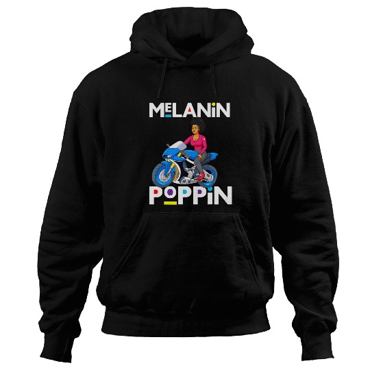 Motorcycle Melanin Bike Women Black Rider Woman Sista Girls 215 Hoodies