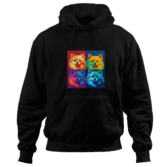 Pomeranian Dog Dog Breed Pop Art for a Pomeranian Lovers Hoodies