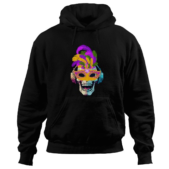 Mardi Gras Skull Top Hat New Orleans Witch Doctor Voodo 21 Hoodies