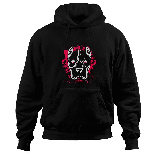 Gym Bulldog Head Pink Cool Fitness Workout Gym Training Hoodies