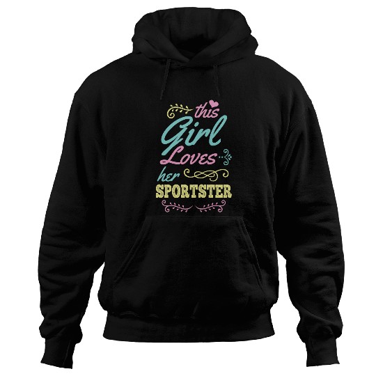 This Girl Loves Her Sportster Biker Hoodies