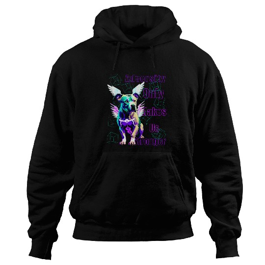 Positivity Quote Positive Pitbull Colorful Pitbull Hoodies
