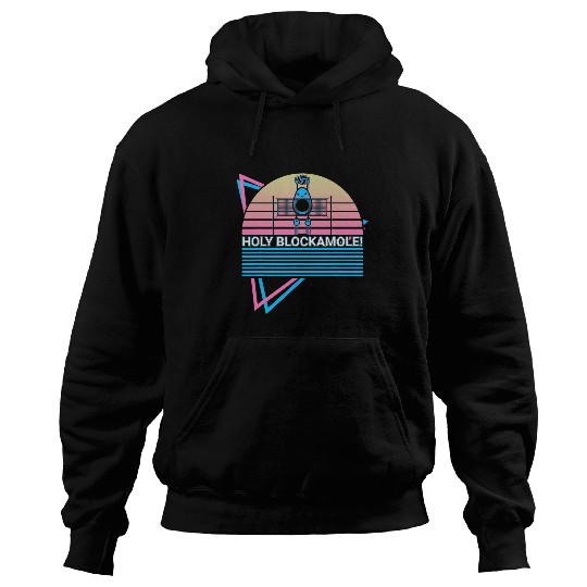 Volleyball Player Avocado Retro Holy Blockamole Hoodies