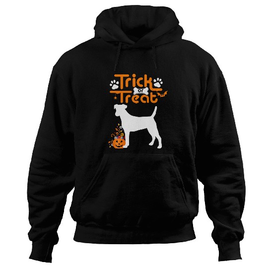 Trick Or Treat Fox Terrier Dog Halloween Costume Hoodies