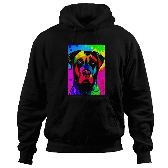 Labrador Lab Dog Labrador Pop Art Design Gradient Hoodies