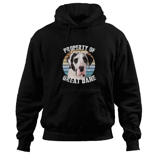 Dog Great Dane Harlequin Owner Lover Retro Vintage T-Shirt Hoodies