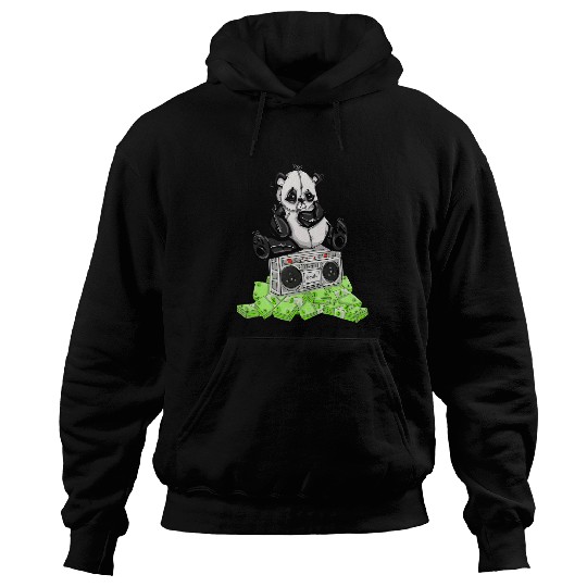 Panda Money by San Francisco Street Artist Zamiro Hoodies