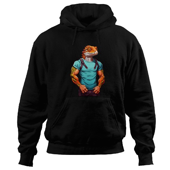 Lizard Dad Iconic Fitness Design Streetwear Hoodies