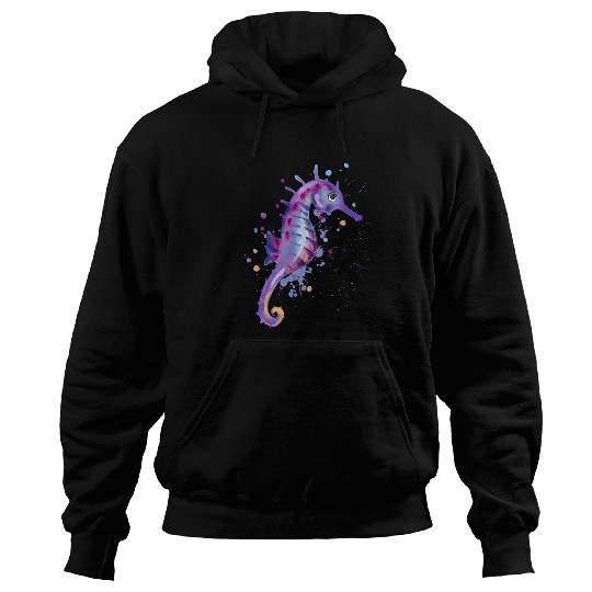 Discover Seahorse Aquarium Beach Hoodies