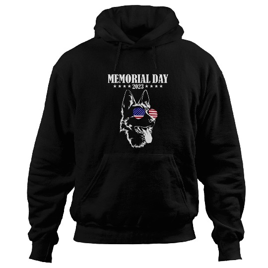 Memorial Day German Shepherd Hoodies