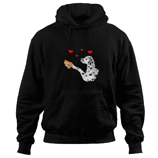 Human fist dog paw Dalmatian Hoodies