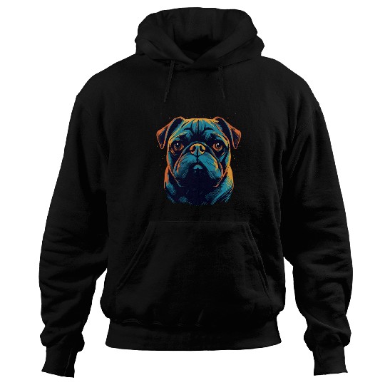Pug Colorful 3 Hoodies