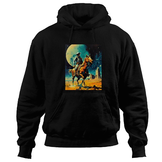The Space Cowboy Retro Scifi Hoodies
