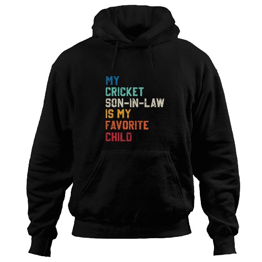 vintages My Cricket Son In Law Is My Favorite Child Funny Hoodies