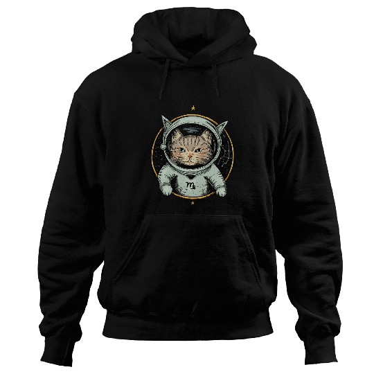The Virgo Cat Funny Kitty Was Exploring Star Astronaut Cat Hoodies