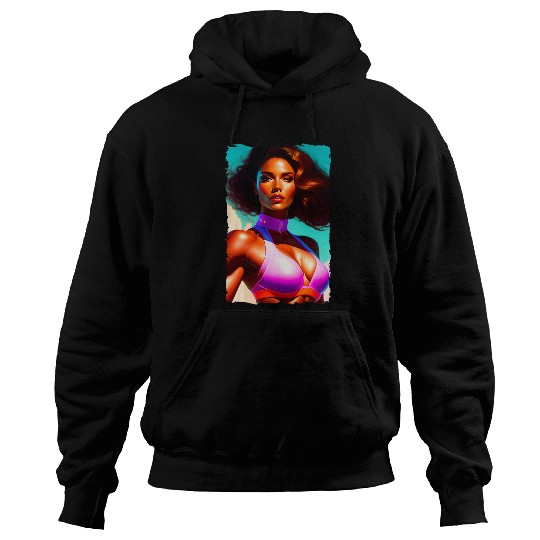 Stunning Italian Fitness Bikini Model 2Exercise Motivation Hoodies