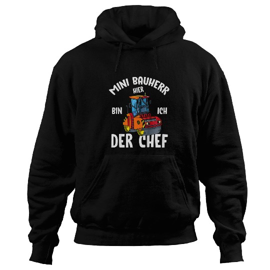 Kids Mini Bauherr Hier Bin Ich Der Chef Street Roller Boys Hoodies
