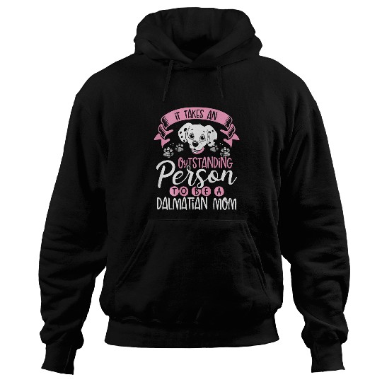It Takes An Outstanding Person To Be A Dalmatian Mom Back Hoodies