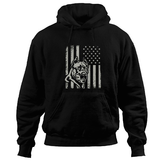 Proud Patriotic Cane Corso Owner Lover American Flag Hoodies