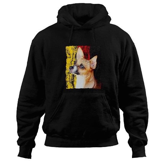 Patriotic Chihuahua German Flag Germany Flag Puppy Dog Hoodies