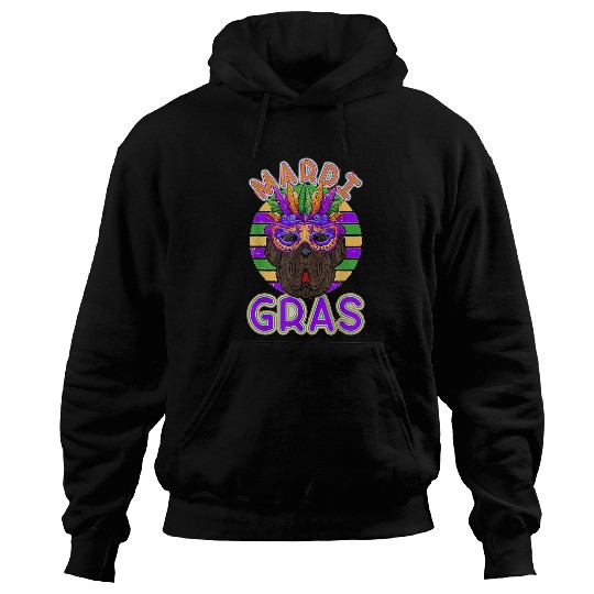 Newfoundland Dog Mardi Gras Hoodies