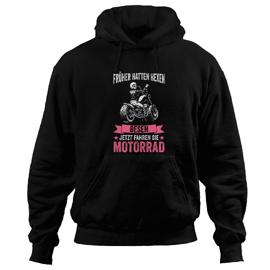 Womens Motorcycle witches motorcyclist biker Hoodies