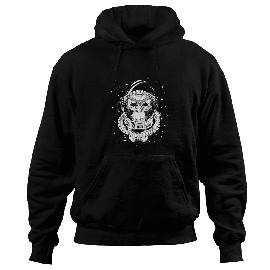 Manga Style Astronaut monkey in spacesuit Hoodies