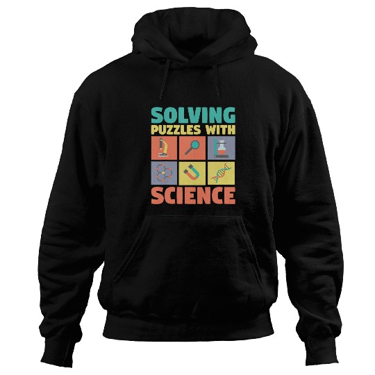 Solving Puzzles with Science Physics Chemist Geek Hoodies