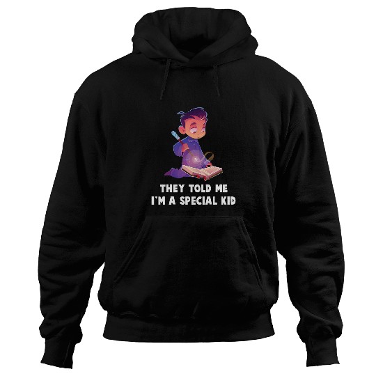warlock 2y told me im a special kid 2magician 2school Hoodies