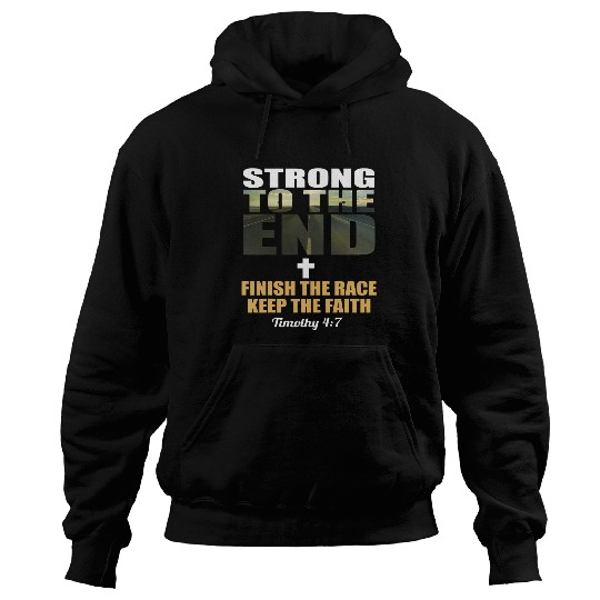 Motivational Workout Fitness Timothy Bible Verse Hoodies