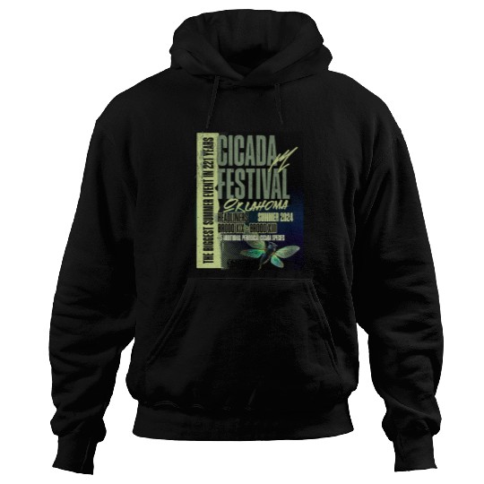 Oklahoma Cicada 2024 Emergence 221 Year Event Hoodies