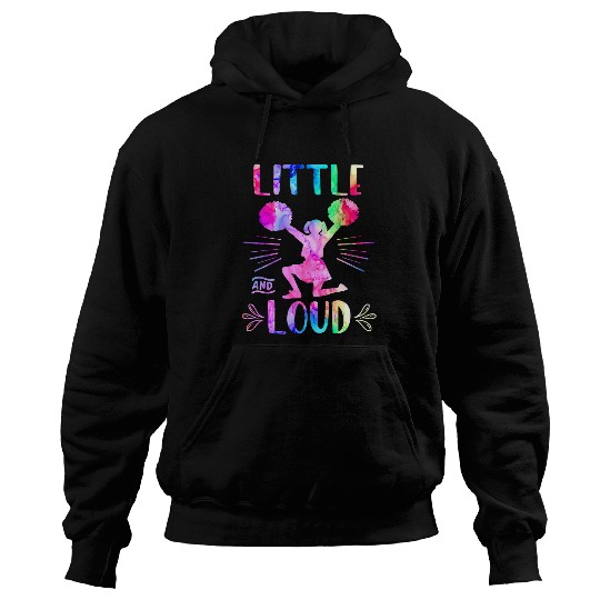 LITTLE AND LOUD Cheerleader Tween Girls Funny Cheerleading 25 Hoodies