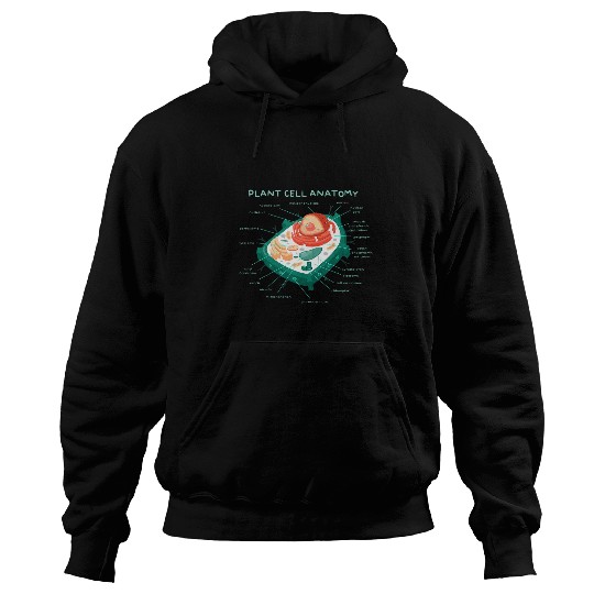 Anatomy Of A Plant Cell Natural Plants Biology Scientist Hoodies