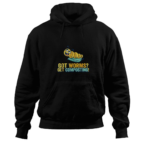Meal Worm Farming Vermiculture Compost Worm Farmer 214 Hoodies