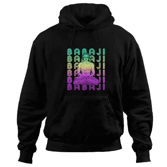Mahavatar Babaji Hinduism Buddha Peace master fitness poses 26 Hoodies