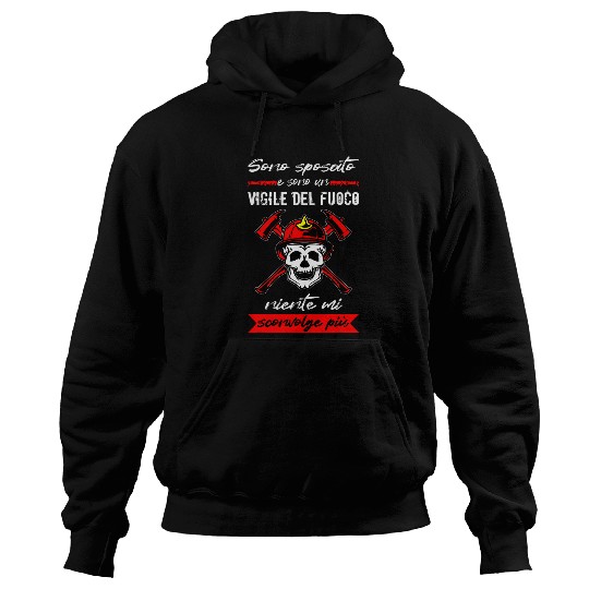 Mens Firefighter Im Married And Im A Firefighter Hoodies