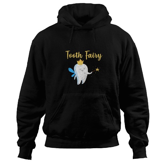 Tooth Fairy Pediatric dentists Dental Hygienist Distressed Hoodies