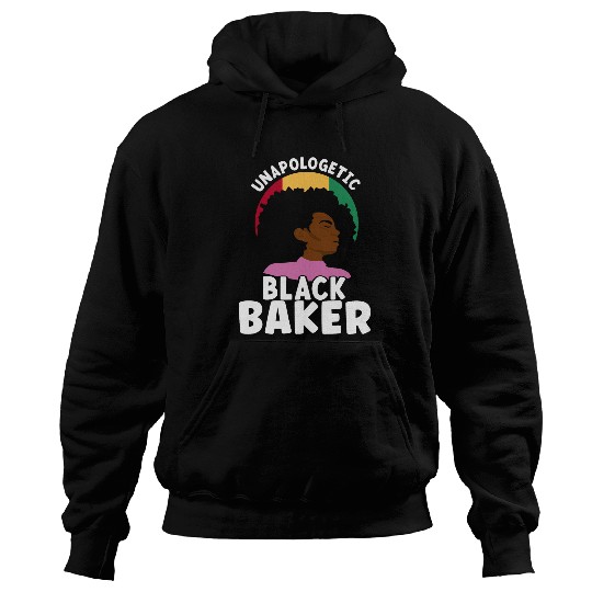 Unapologetic Black Baker Juneteenth African American Afro Hoodies