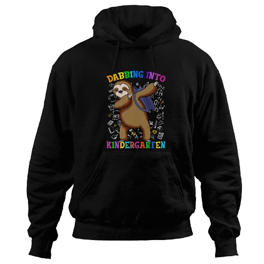 Funny Sloth Into Kindergarten Student Back To School Hoodies