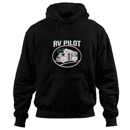 Funny RV Pilot Camping Driver Family Camper Camp RV Hoodies